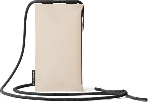 Native Union Sling Tech Carrier – Water-Repellent Adjustable Crossbody Pouch for Phone & Essentials, Stores Cards, Cash, Keys & More – 2 Zippered Compartments with Light Protection (Sand)