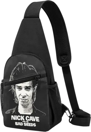 Nick Music Cave Crossbody Bag for Women Men Travel Small Shoulder Bags Waterproof Sling Backpack Hiking Chest Pack