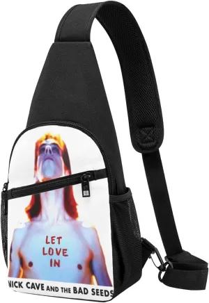 Nick Music Cave Crossbody Bag for Women Men Travel Small Shoulder Bags Waterproof Sling Backpack Hiking Chest Pack