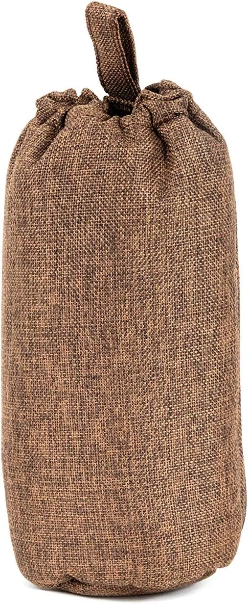 Nickel Bags Padded Drawstring Duffle Tube | Heavy Duty Duffle Bag with Protective Hemp Exterior for (10 Inch, Brown)