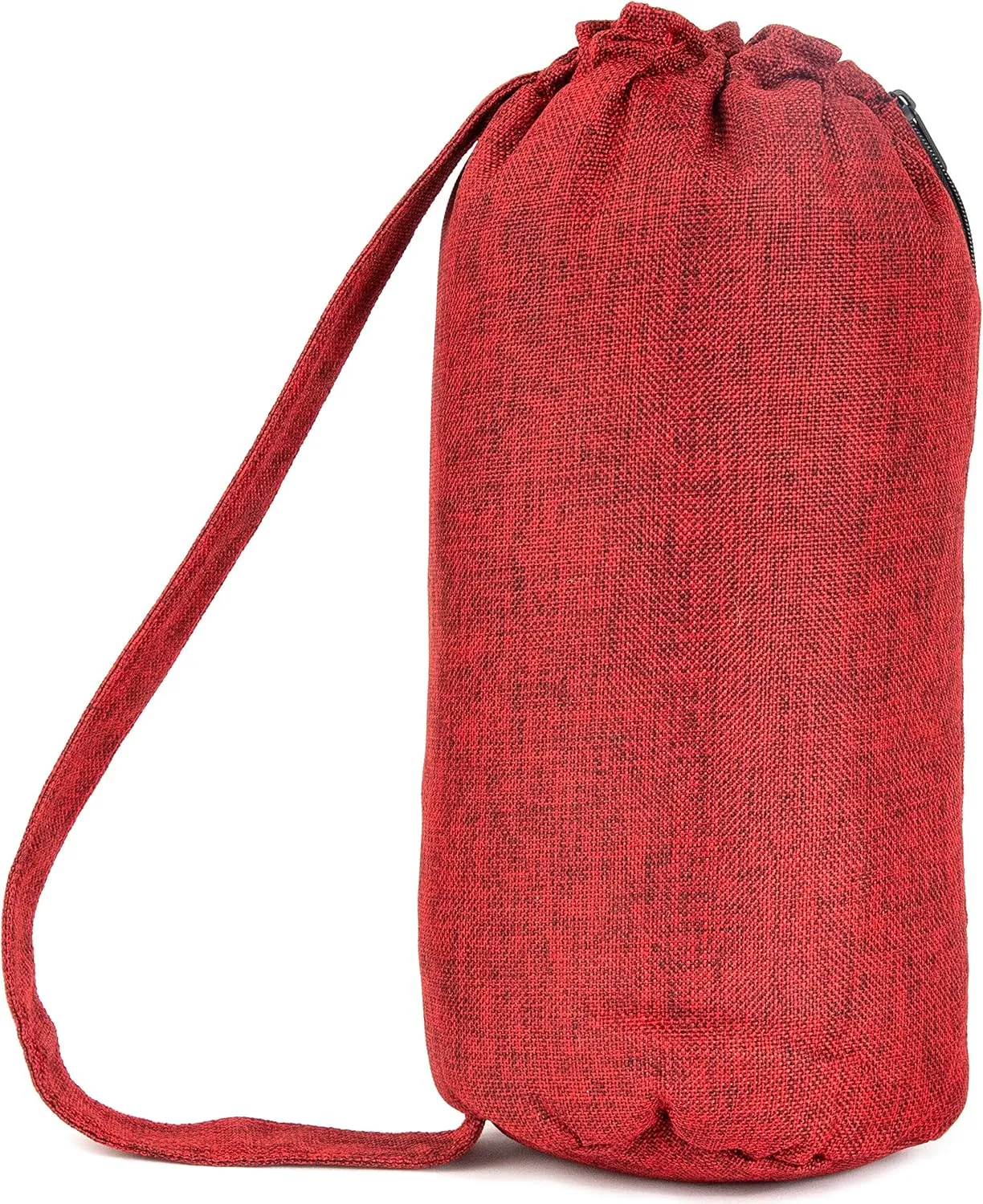 Nickel Bags Padded Drawstring Duffle Tube | Heavy Duty Duffle Bag with Protective Hemp Exterior for (14 Inch, Red)
