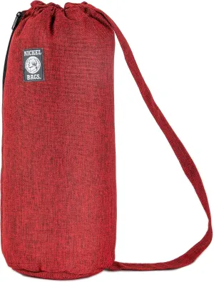 Nickel Bags Padded Drawstring Duffle Tube | Heavy Duty Duffle Bag with Protective Hemp Exterior for (18 Inch, Red)