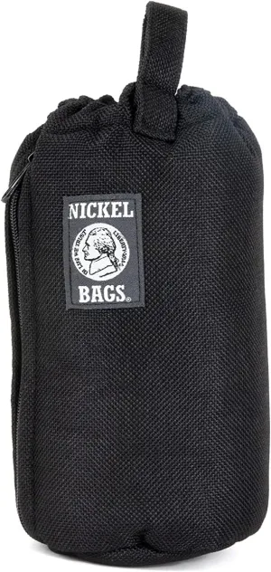 Nickel Bags Padded Drawstring Duffle Tube | Heavy Duty Duffle Bag with Protective Hemp Exterior for (8 Inch, Black)