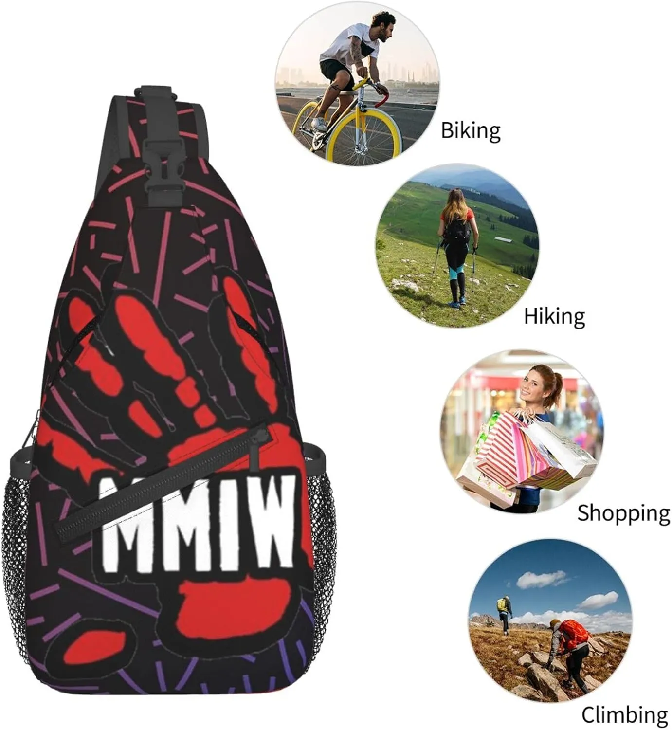 No More Stolen Sisters Mmiw Crossbody Backpack For Men Women Sling Shoulder Dachshunds Dog Chest Bag Lightweight One Strap Multipurpose Travel Hiking Daypack