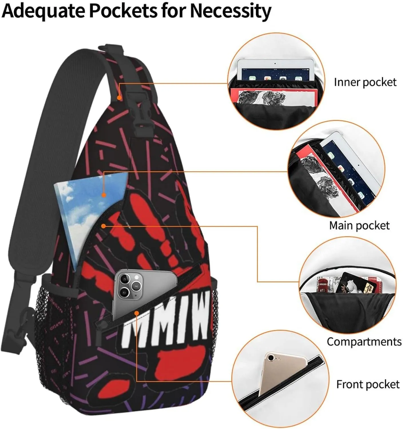 No More Stolen Sisters Mmiw Crossbody Backpack For Men Women Sling Shoulder Dachshunds Dog Chest Bag Lightweight One Strap Multipurpose Travel Hiking Daypack