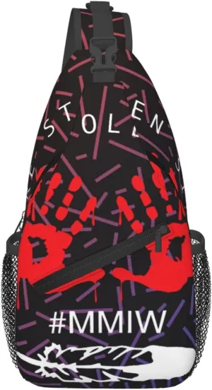 No More Stolen Sisters Mmiw Missing Murdered Indigenous Small Crossbody Backpack Sling Bag For Men Women Mini One Shoulder Chest Bags Gym Sport Travel Hiking Daypack