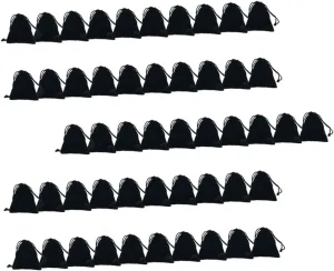 NOLITOY 50pcs Flannel Bag Storage Pouches Decorative Candy Wrapping Bag for Jewelry Home Office Travel