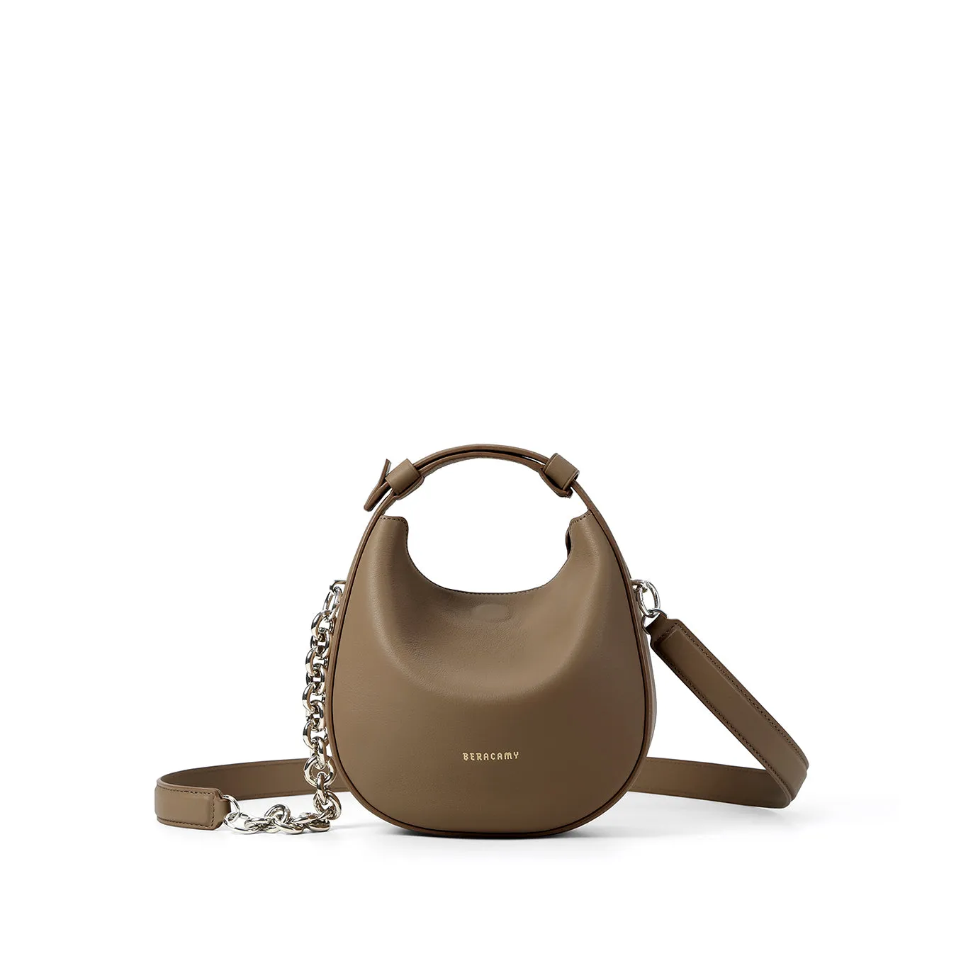 Noor Sac Rond Porté Épaule - Caramel