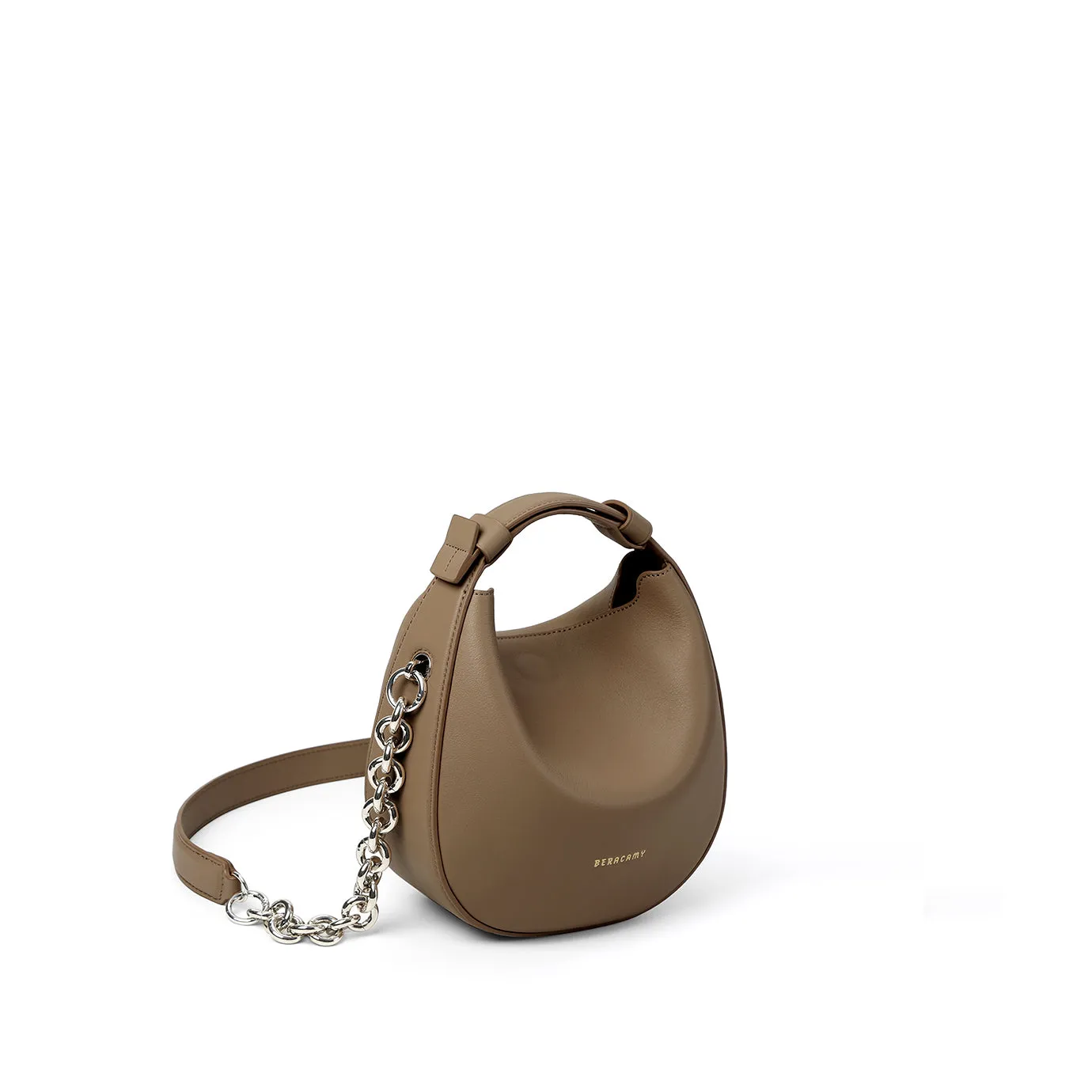 Noor Sac Rond Porté Épaule - Caramel