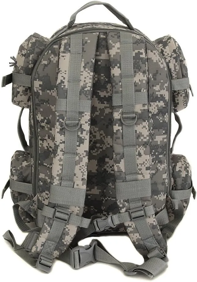 NPUSA Men's Large Expandable Tactical Molle Hydration ReadyBackpack Daypack Bag - ACU Digital Camo
