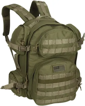 NPUSA Men's Large Expandable Tactical Molle Hydration ReadyBackpack Daypack Bag - Tan