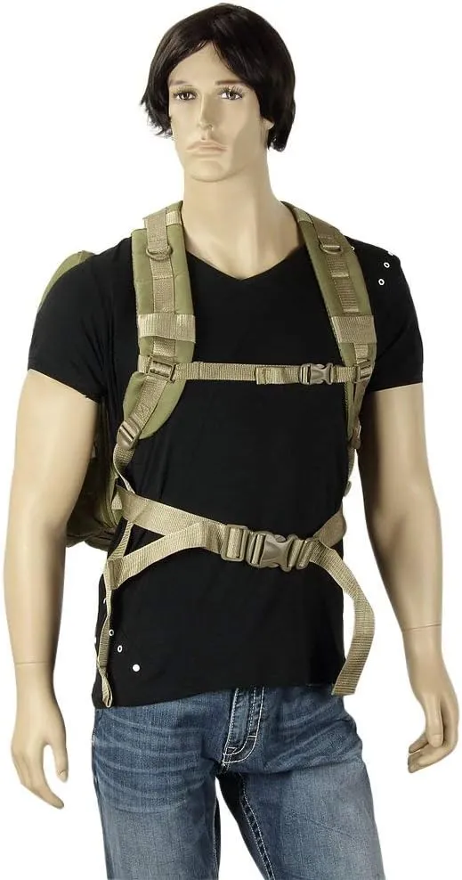 NPUSA Men's Large Expandable Tactical Molle Hydration ReadyBackpack Daypack Bag - Tan