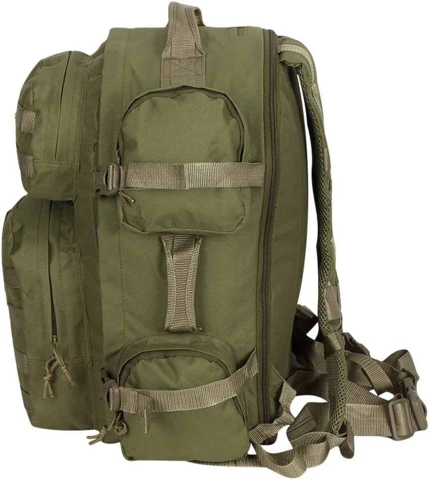 NPUSA Men's Large Expandable Tactical Molle Hydration ReadyBackpack Daypack Bag - Tan