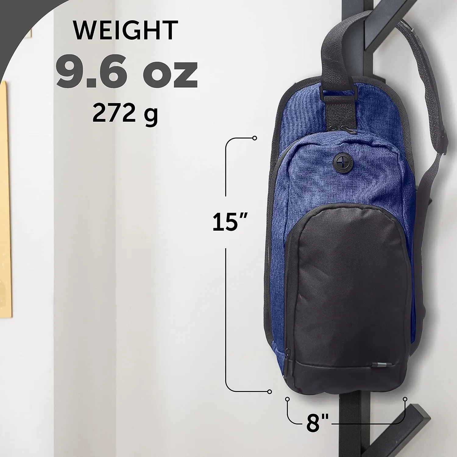 O Valley Crossbody Shoulder Bag Set of 6, Bulk Pack - Perfect for Employees, Students, And For Everyday Use - Blue
