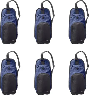 O Valley Crossbody Shoulder Bag Set of 6, Bulk Pack - Perfect for Employees, Students, And For Everyday Use - Blue