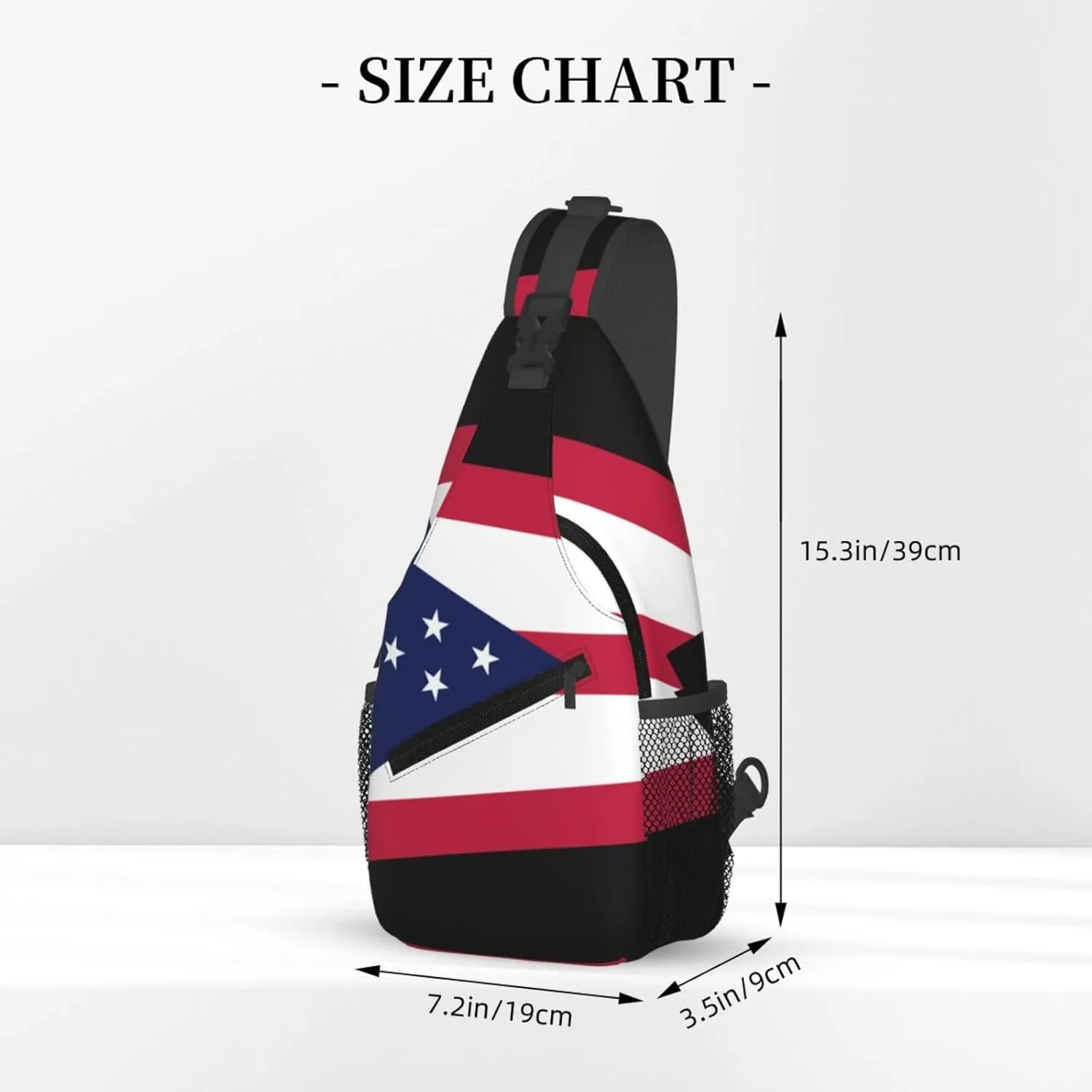 Ohio State Flag Print Lightweight Sling Small Shoulder Bag - Chic Cross Chest Bag With Adjustable Strap