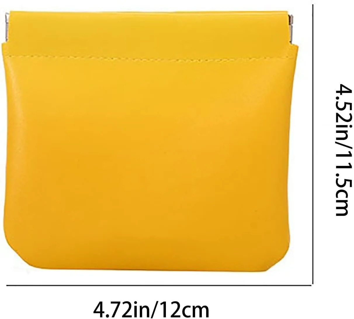 Onavee Purse Pouches, Pouchic Snap Closure Pouches, Pouchic - Personalized Snap Closure Leather Organizer Pouch -square Pink Blue Yellow Green