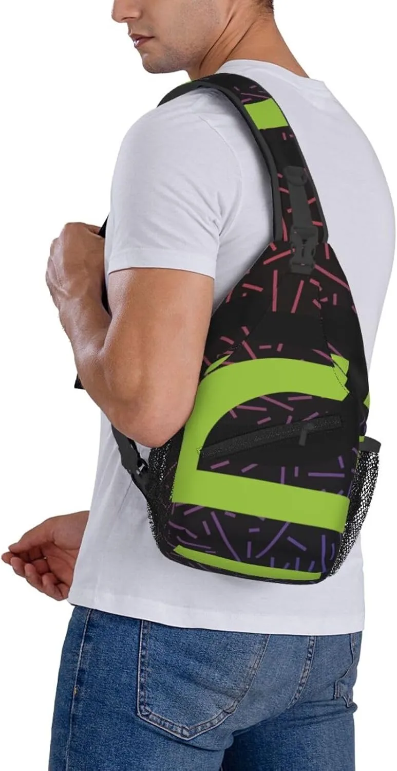 Optic Gaminglogo Crossbody For Men Women Sling Chest Bag Shoulder Bag Lightweight One Strap Backpack Multipurpose Travel Hiking Daypack