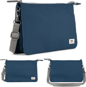 ORI LONDON Crossbody Bag - XL Slim, Chunky Zip, Removable & Adjustable Strap, & 3 Compartments - Carnaby