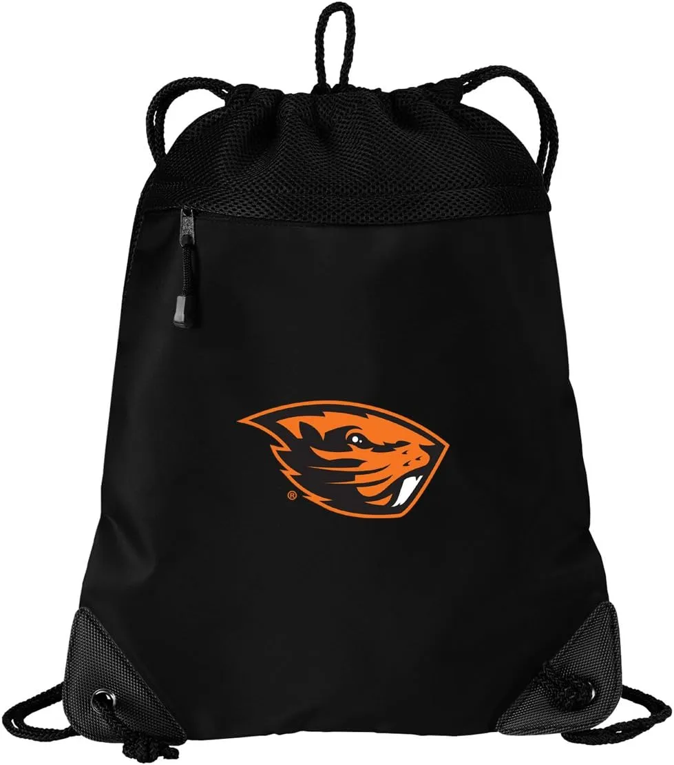 OSU Beavers Drawstring Bag Oregon State University Cinch Pack Backpack UNIQUE MESH & MICROFIBER