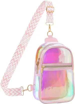 PACKISM Clear Bag for Stadium Events - Clear Sling Bag for Sport Concert, Clear Crossbody Bags for Women with Comfortable Strap