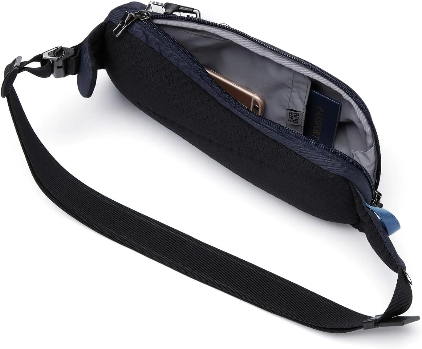 Pacsafe Vibe 150 2.5 Liter Anti Theft Crossbody Pack-Lockable Zippers, RFID Safe