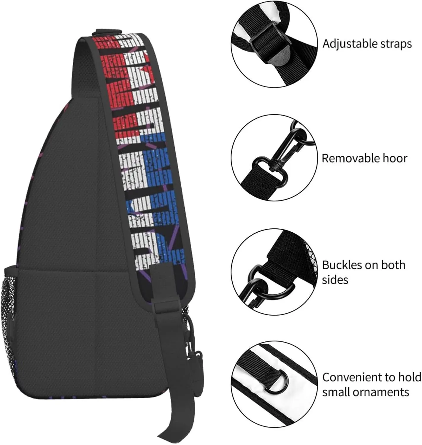 Panama Crossbody Backpack For Men Women Sling Shoulder Dachshunds Dog Chest Bag Lightweight One Strap Multipurpose Travel Hiking Daypack
