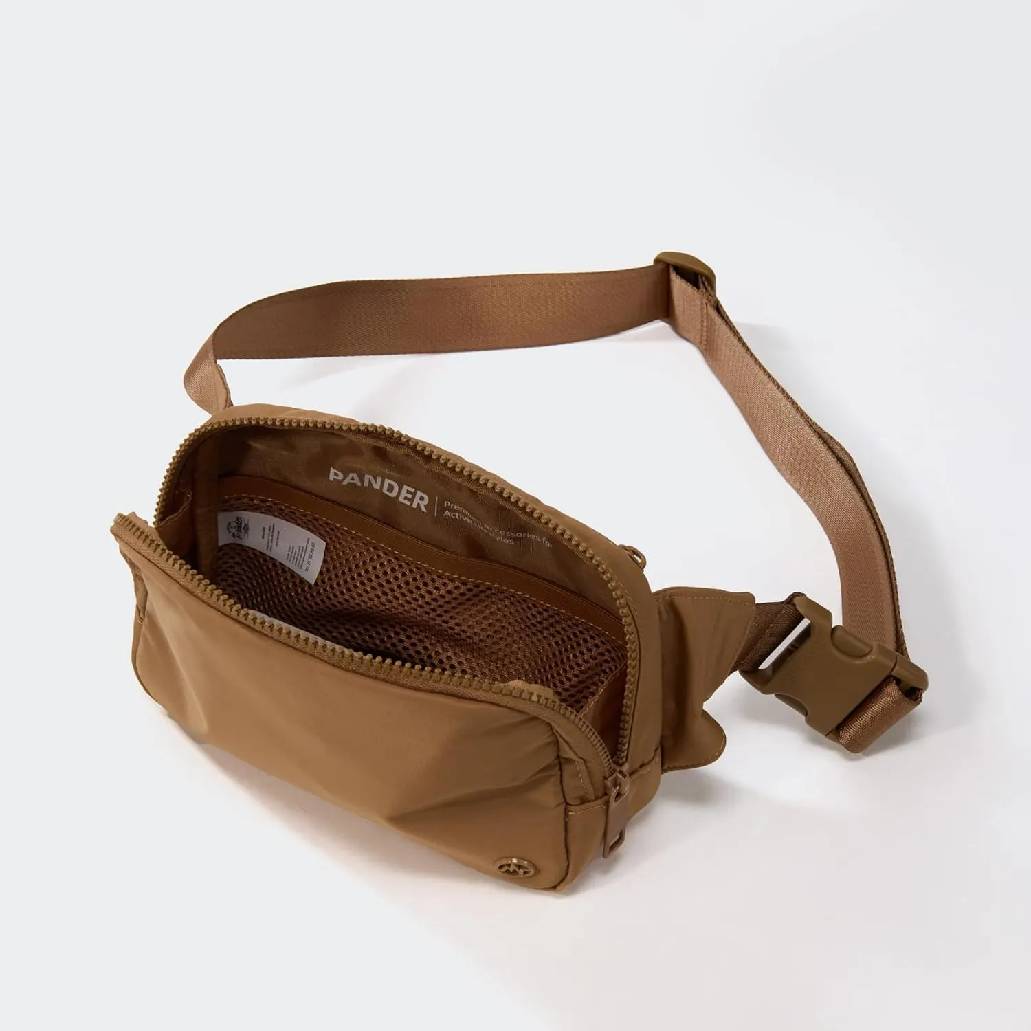 Pander Belt Bag Large 2L, Waterproof Everywhere Fanny Pack Purse for Women and Men with Adjustable Strap.