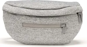 Pander Neoprene Fanny Pack 3 Pockets Waist Bag for Men & Women Fashion Water Resistant Hip Bum Bag with Adjustable Belt for Running Travel Hiking Workout Sports (Heather Grey, One Size)