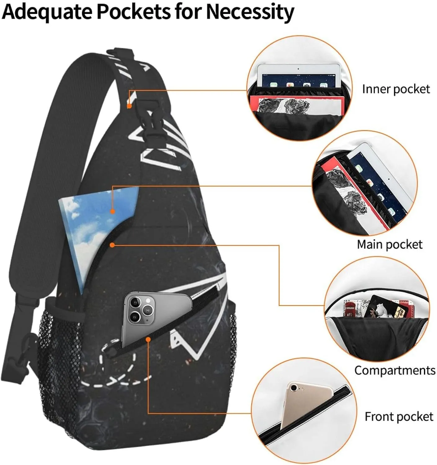 Paper Airplane Small Crossbody Backpack Sling Bag For Men Women Mini One Shoulder Chest Bags Gym Sport Travel Hiking Daypack