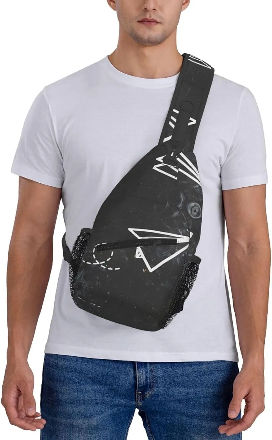 Paper Airplane Small Crossbody Backpack Sling Bag For Men Women Mini One Shoulder Chest Bags Gym Sport Travel Hiking Daypack