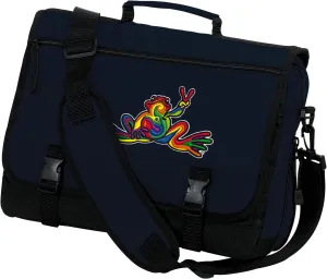 Peace Frog Laptop Bag Peace Frogs Computer Bag Messenger Bag