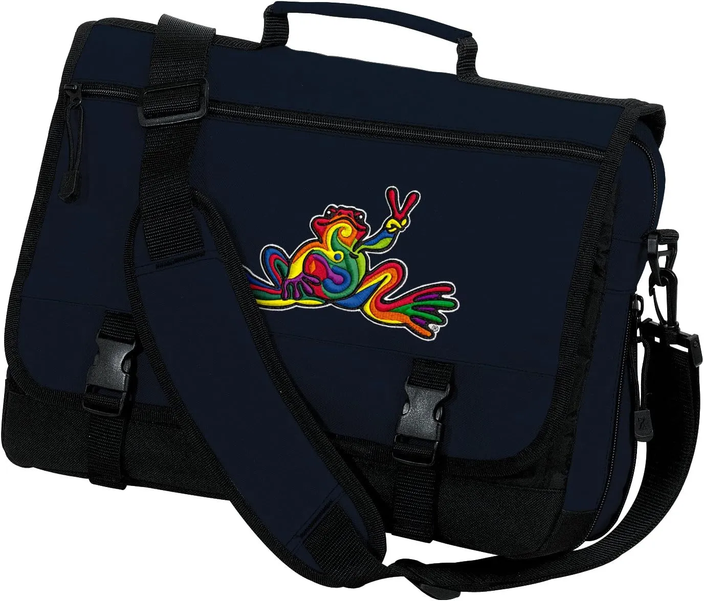 Peace Frog Laptop Bag Peace Frogs Computer Bag Messenger Bag