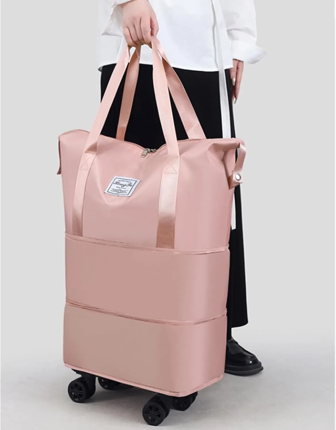 Pepepo Travel Bag with Wheels,Beente Travel Bag with Wheels,Kulken Large Capacity Travel Bags -Universal Wheel Removable (E)