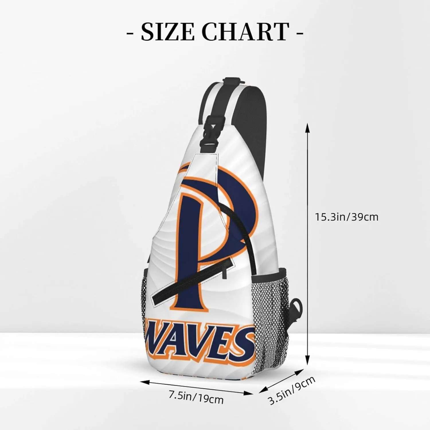Pepperdine University Small Crossbody Backpack Sling Bag For Men Women Mini One Shoulder Chest Bags Gym Sport Travel Hiking Daypack