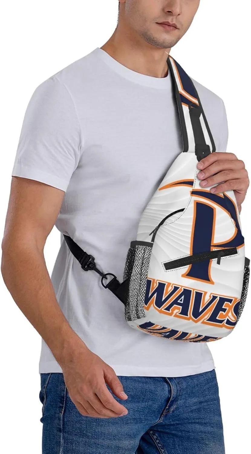 Pepperdine University Small Crossbody Backpack Sling Bag For Men Women Mini One Shoulder Chest Bags Gym Sport Travel Hiking Daypack
