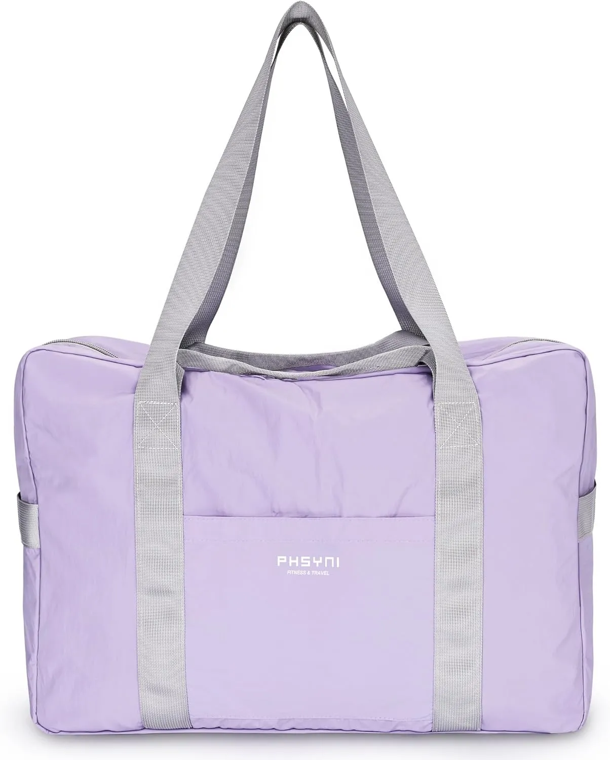 Personal Item Bag for Frontier Spirit Airlines 18x14x8, Under Seat Bags for Airplanes, Portable Foldable Duffle Bag for Travel Fitness Swim Yoga Beach, Lilac Purple