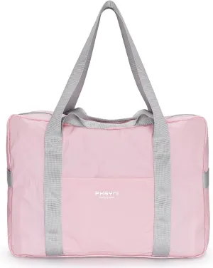 Personal Item Bag for Frontier Spirit Airlines 18x14x8, Under Seat Bags for Airplanes, Portable Foldable Duffle Bag for Travel Fitness Swim Yoga Beach, Pink