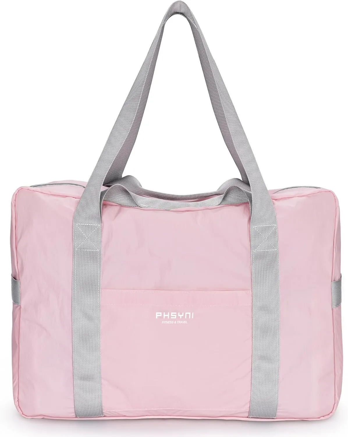 Personal Item Bag for Frontier Spirit Airlines 18x14x8, Under Seat Bags for Airplanes, Portable Foldable Duffle Bag for Travel Fitness Swim Yoga Beach, Pink