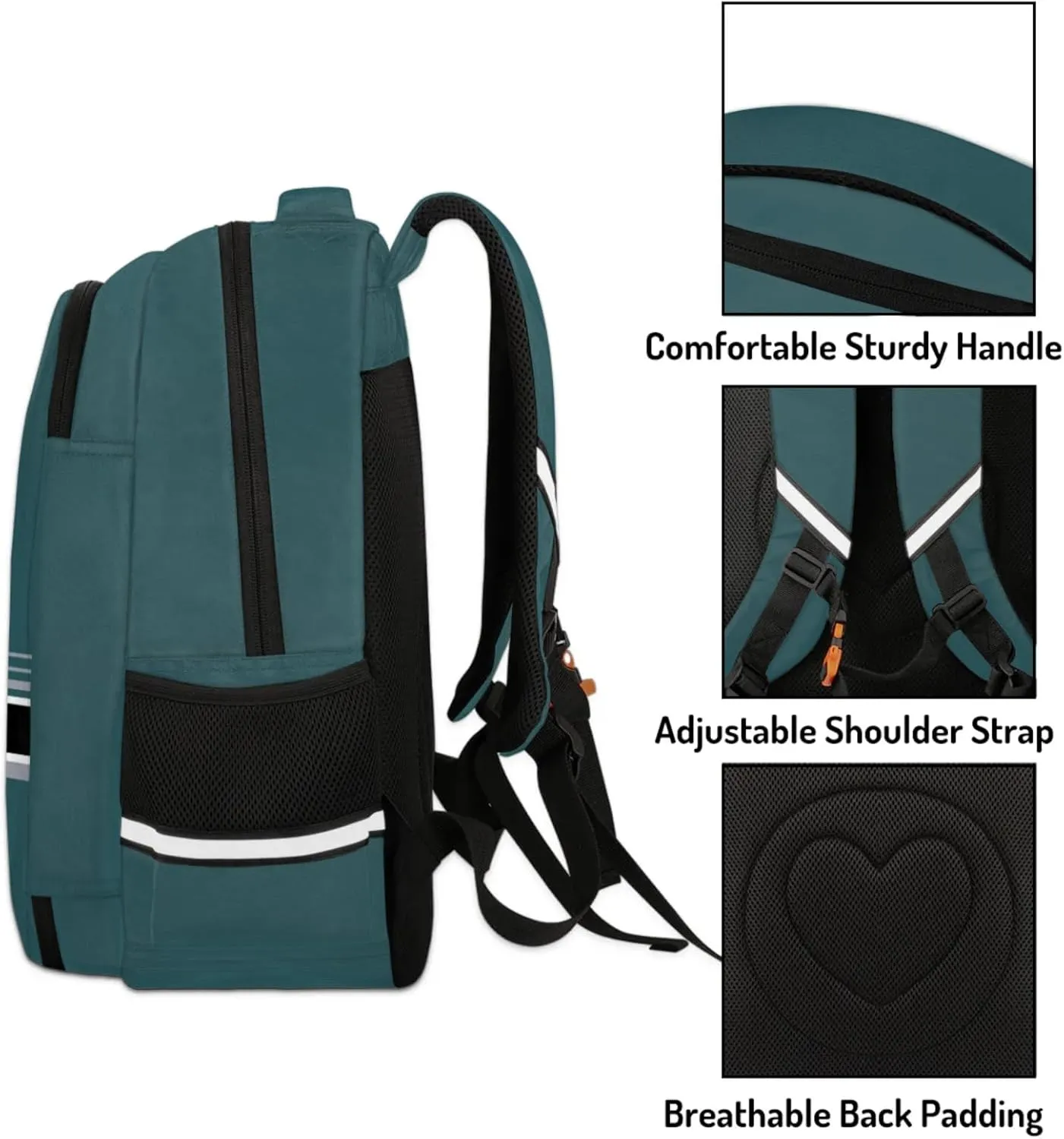 Personalized American Football Philadelphia Kids Backpack for Boys Girls, Custom Sports Backpack Travel School Bag Bookbag Lightweight Daypack