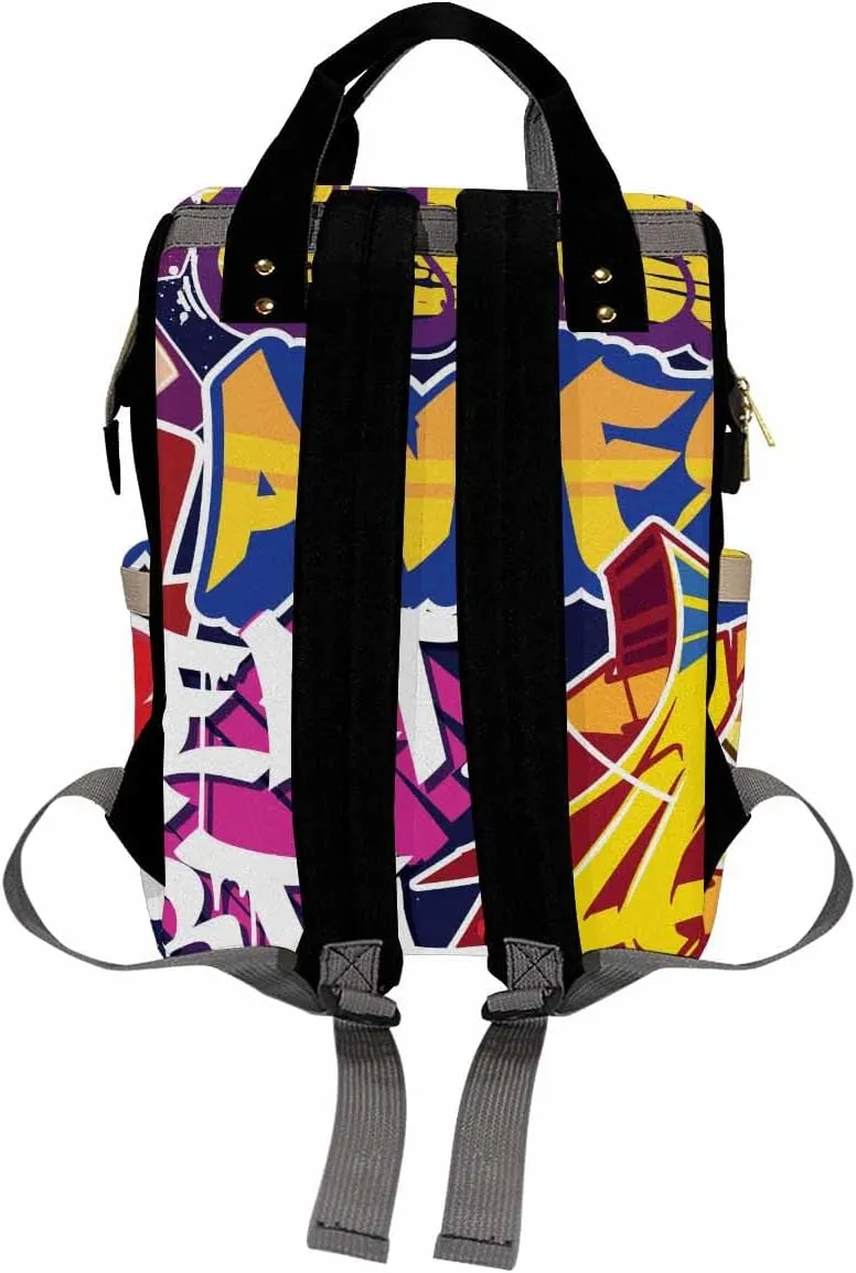 Personalized Diaper Bag Backpack with Name-Custom School Bag Travel Outdoor Nappy Mommy Nursing Bag for Kids