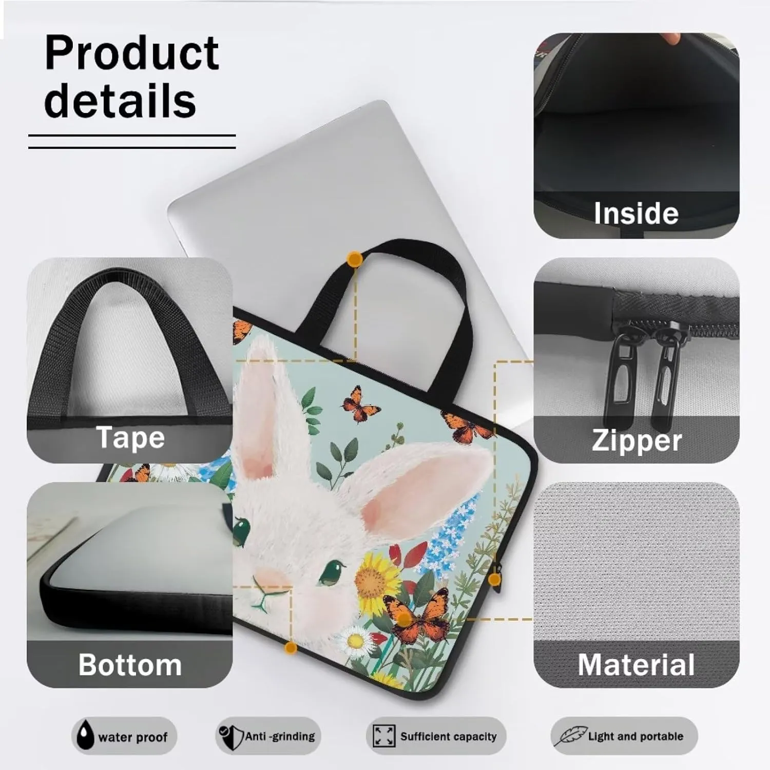 Personalized Laptop Bag 15.6In,17inch Laptop Messenger Bag Laptop Tote Bag with Laptop Compartment