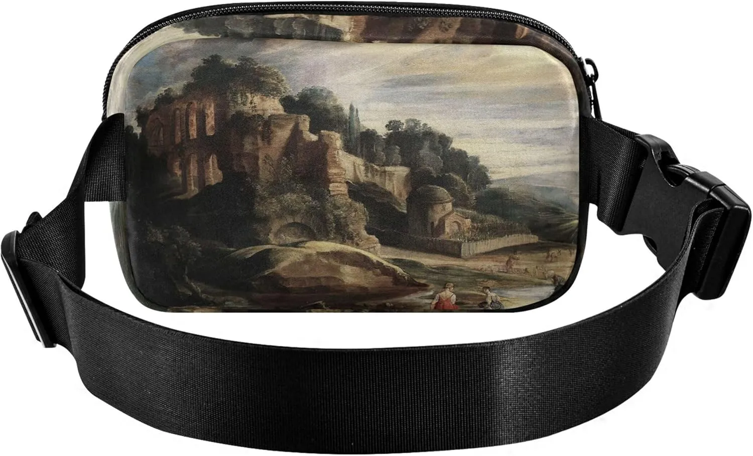 Peter Paul Rubens Painting Roman Villa Womens Fanny Pack Waterproof Hip Pack Belt Bag Cute Waist Pack for Women