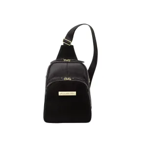 Petunia Pickle Bottom Criss-Cross Sling Bag for Women and Men, Adjustable Strap for Custom-Fit, Spacious Main Pocket, Lightweight, Stylish & Practical for Everyday Use & Travel (Twilight Black)