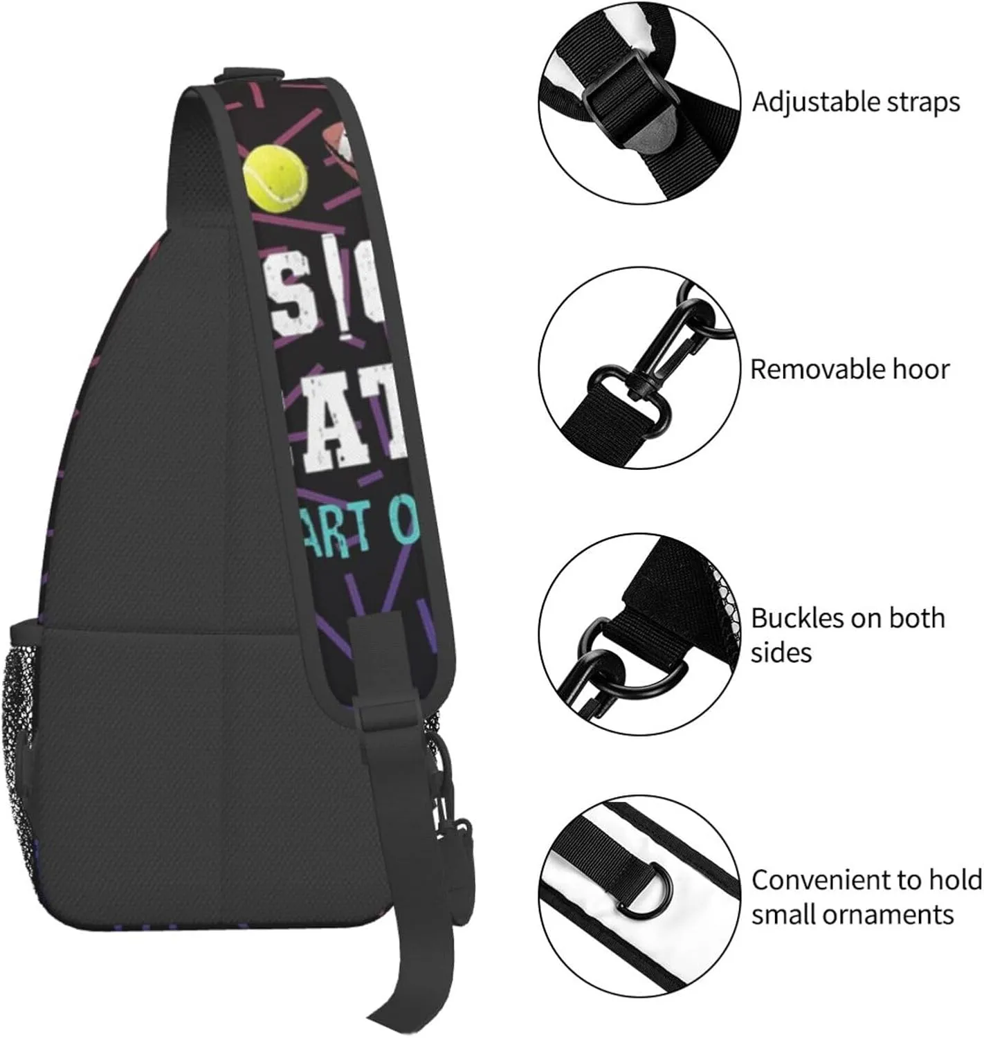 Physical Education Teacher P.E. Teacher Guys Crossbody For Men Women Sling Chest Bag Shoulder Bag Lightweight One Strap Backpack Multipurpose Travel Hiking Daypack