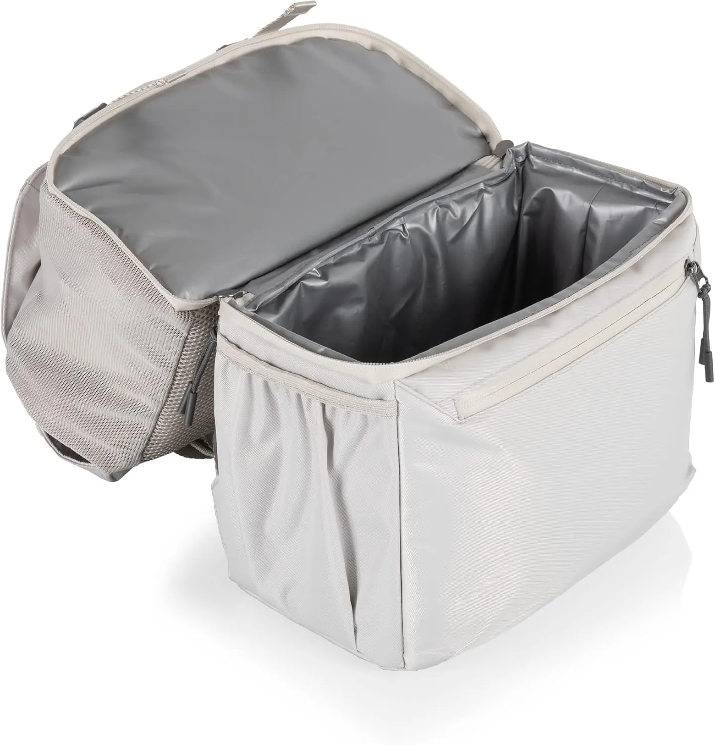 PICNIC TIME Tarana Made with Recycled Material, Soft Backpack, Upcycled Cooler Bag, Star Wars Mandalorian Grogu-Halo Gray, 11.22 x 7.283 x 16.929