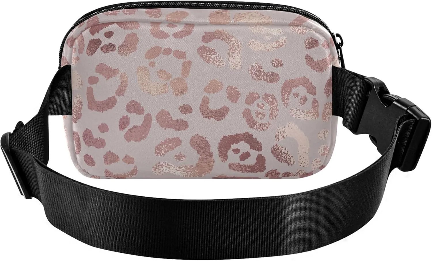 Pink Leopard Fanny Pack for Women Waterproof Belt Bags Hip Pack Cartoon Waist Pack for Women