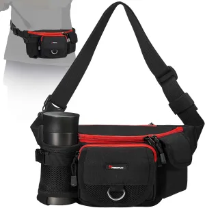 Piscifun Fishing Tackle Bag with Adjustable Waist Strap, Portable Multi-function Fanny Fishing Storage Pack, Water-Resistant Outdoor Fly Fishing Bag, Multiple Colors Available Small Fishing Bag