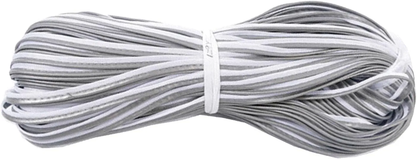 pistro Warning 100m Reflective Piping Fabric Rope Trim Webbing Tape for Handbags