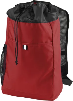 Port Authority Hybrid Backpack. BG211, Chili Red/ Black, OSFA